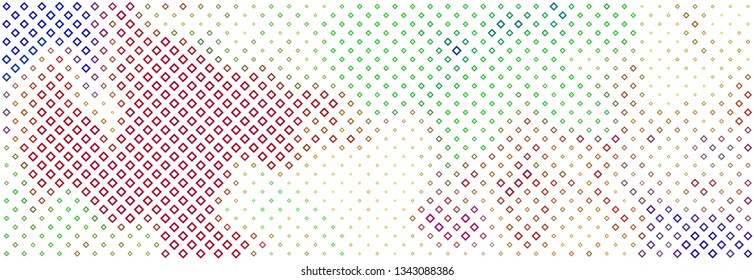 Technology halftone colorful geometric texture background. Spotted vector abstract overlay. Futuristic pattern for web design, advertisment banners, comic books, manga, posters, pakaging. 
