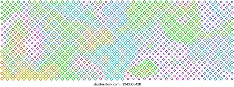 Technology halftone colorful geometric texture background. Spotted vector abstract overlay. Futuristic pattern for web design, advertisment banners, comic books, manga, posters, pakaging.