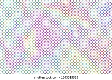 Technology halftone colorful geometric texture background. Spotted vector abstract overlay. Futuristic pattern for web design, advertisment banners, comic books, manga, posters, pakaging. 