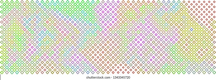 Technology halftone colorful geometric texture background. Spotted vector abstract overlay. Futuristic pattern for web design, advertisment banners, comic books, manga, posters, pakaging.