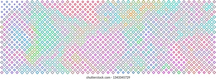 Technology halftone colorful geometric texture background. Spotted vector abstract overlay. Futuristic pattern for web design, advertisment banners, comic books, manga, posters, pakaging.