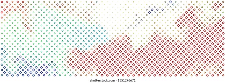 Technology halftone colorful geometric texture background. Spotted vector abstract overlay. Futuristic pattern for web design, advertisment banners, comic books, manga, posters, pakaging. 