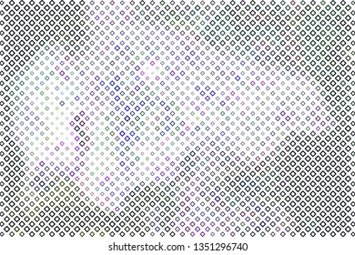 Technology halftone colorful geometric texture background. Spotted vector abstract overlay. Futuristic pattern for web design, advertisment banners, comic books, manga, posters, pakaging. 
