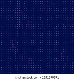 Technology halftone colorful geometric texture background. Spotted vector abstract overlay. Futuristic pattern for web design, advertisment banners, comic books, manga, posters, pakaging. 