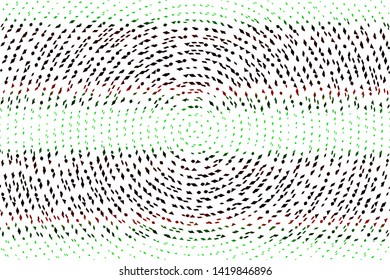 Technology halftone colorful geometric texture background. Circular vector abstract overlay. Futuristic pattern for web design, advertisment banners, comic books, manga, posters, pakaging.