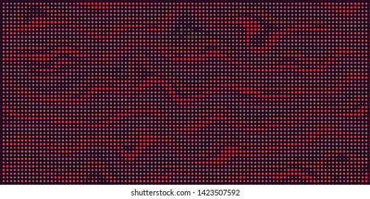 Technology halftone colorful geometric texture background. Spotted vector abstract overlay. Futuristic pattern for web design, advertisment banners, comic books, manga, posters, pakaging. 