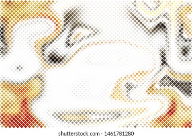 Technology halftone colorful geometric texture background. Spotted vector abstract overlay. Futuristic pattern for web design, advertisement banners, comic books, manga, posters, packaging. 