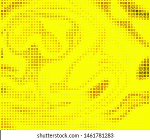 Technology halftone colorful geometric texture background. Spotted vector abstract overlay. Futuristic pattern for web design, advertisement banners, comic books, manga, posters, packaging. 