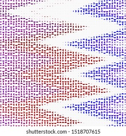 Technology halftone colorful geometric texture background. Spotted vector abstract overlay. Futuristic pattern for web design, advertisement banners, comic books, posters, packaging. 