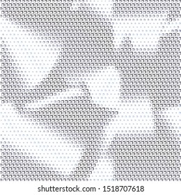 Technology halftone colorful geometric texture background. Spotted vector abstract overlay. Futuristic pattern for web design, advertisement banners, comic books, posters, packaging. 