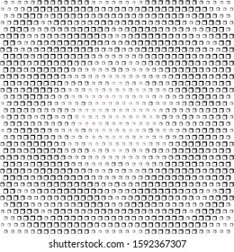 Technology halftone colorful geometric texture background. Spotted vector abstract overlay. Futuristic pattern for web design, advertisement banners, comic books, posters, packaging. 