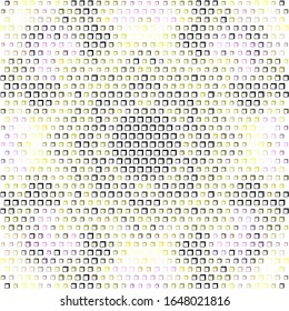 Technology halftone colorful geometric texture background. Spotted vector abstract overlay. Futuristic pattern for web design, advertisement banners, comic books, posters, packaging. 