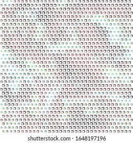 Technology halftone colorful geometric texture background. Spotted vector abstract overlay. Futuristic pattern for web design, advertisement banners, comic books, posters, packaging. 