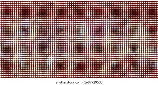 Technik halftone geometrische Muster. Minimalistischer Hintergrund. Abstraktes Überlagern der Vektorillustration in Spotted. Grange gepunktete Muster für Webdesign, Werbebanner, Comicbücher, Plakate, Verpackungen. 