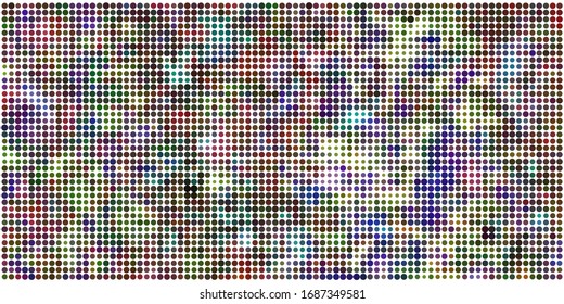 Technology halftone geometric texture. Minimalists background. Spotted vector abstract overlay. Grange dotted pattern for web design, advertisement banners, comic books, posters, packaging. 