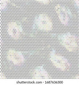 Technology halftone geometric texture. Minimalists background. Spotted vector abstract overlay. Futuristic pattern for web design, advertisement banners, comic books, posters, packaging. 