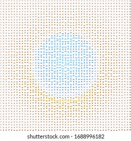 Technology halftone geometric texture. Minimalists background. Spotted vector abstract overlay. Futuristic pattern for web design, advertisement banners, comic books, posters, packaging. 
