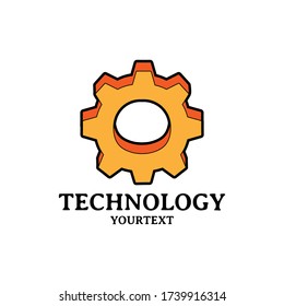 diseño del logotipo dibujado a mano por tecnología, equipo