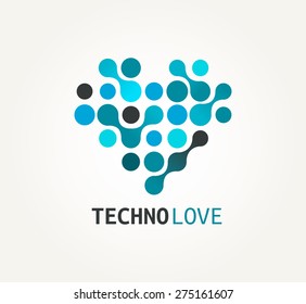 Technology Heart - Icons And Symbol