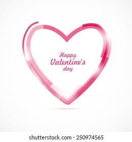 Technology heart. Vector illustration for Valentines Day design.