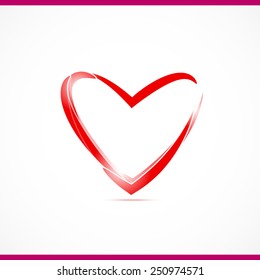 Technology heart. Vector illustration for Valentines Day design.