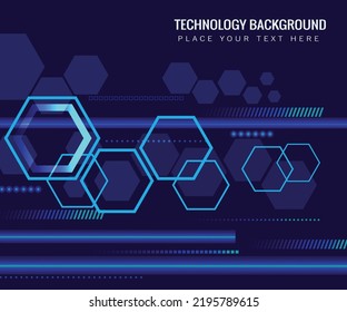 technology hexagon. Vector illustration circuit board and hexagon background.abstract technology circuit lines Background