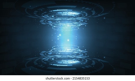 Technology hi tech connection background concept.Computer digital technology.