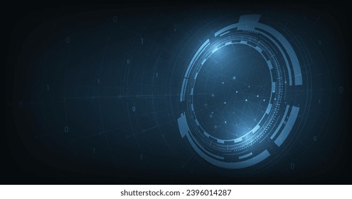 Technology hi-tech connection background concept. Computer digital technology.