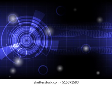 Technology hi-tech music abstract background. 