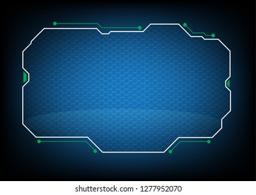 technology hologram frame background