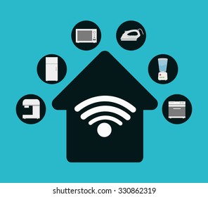 Technology home appliances design, vector illustration graphic.