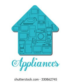 Technology home appliances design, vector illustration graphic.
