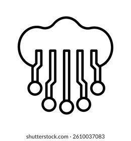Technology icon with clean, futuristic design. Perfect for innovation, digital solutions, IT, and modern tech projects. High-quality vector, fully scalable and easy to customize.