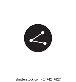 technology icon in dark ellipse
