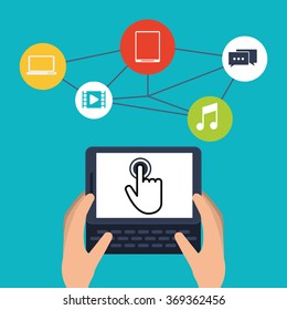 Technology icon design 
