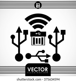 Technology icon design 