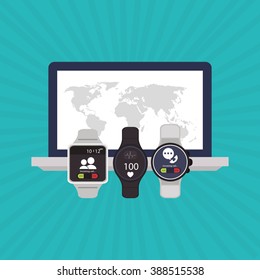Technology icon design 