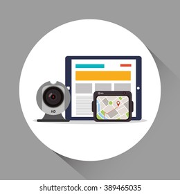 Technology icon design 