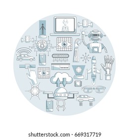 Technology icon design