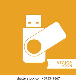 Technology icon design - flash, thumb drive 