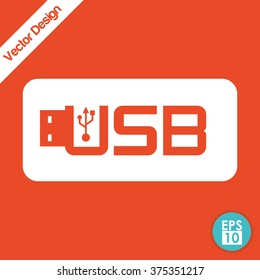 Technology icon design - flash, thumb drive