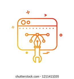 Technology icon design vector