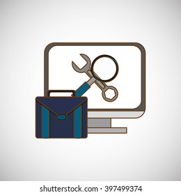 Technology icon design, Vector illustration