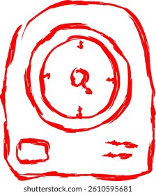 technology icon in Doodle style 