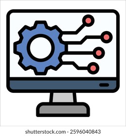 Technology Icon Element For Design