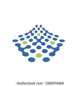 Technology icon  , geometric concept, simple flat vector illustration 