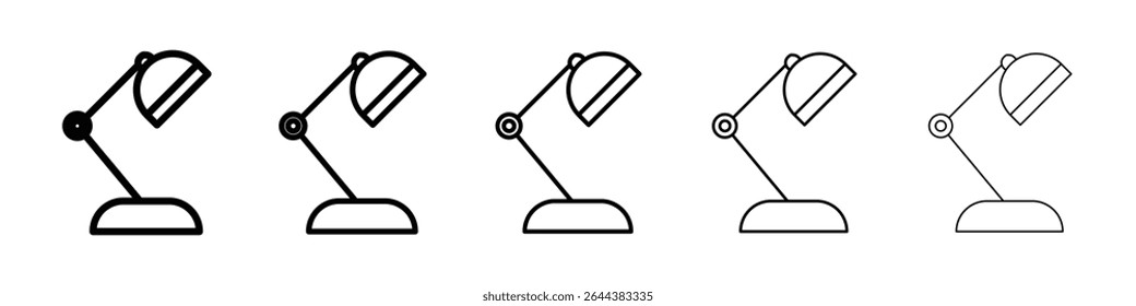 Technology icon graphic set. trendy stroke line style