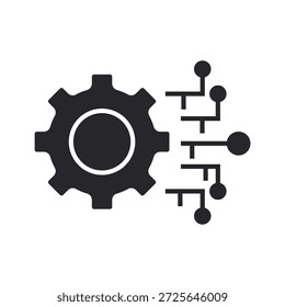 technology icon icons outline and Flat Style,transparent background