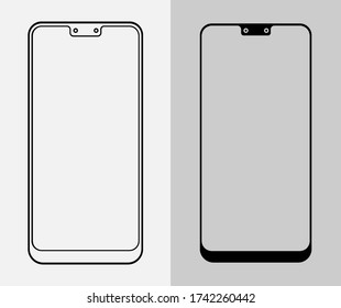 Technology icon images line art vector eps 10. Symbol of modern technology for business template design. Isolated on white background.