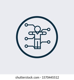 technology icon isolated on white background from cashless society collection. technology icon trendy and modern technology symbol for logo, web, app,